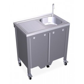 Fregadero portátil automático agua fría y caliente ptas.corred. 1C